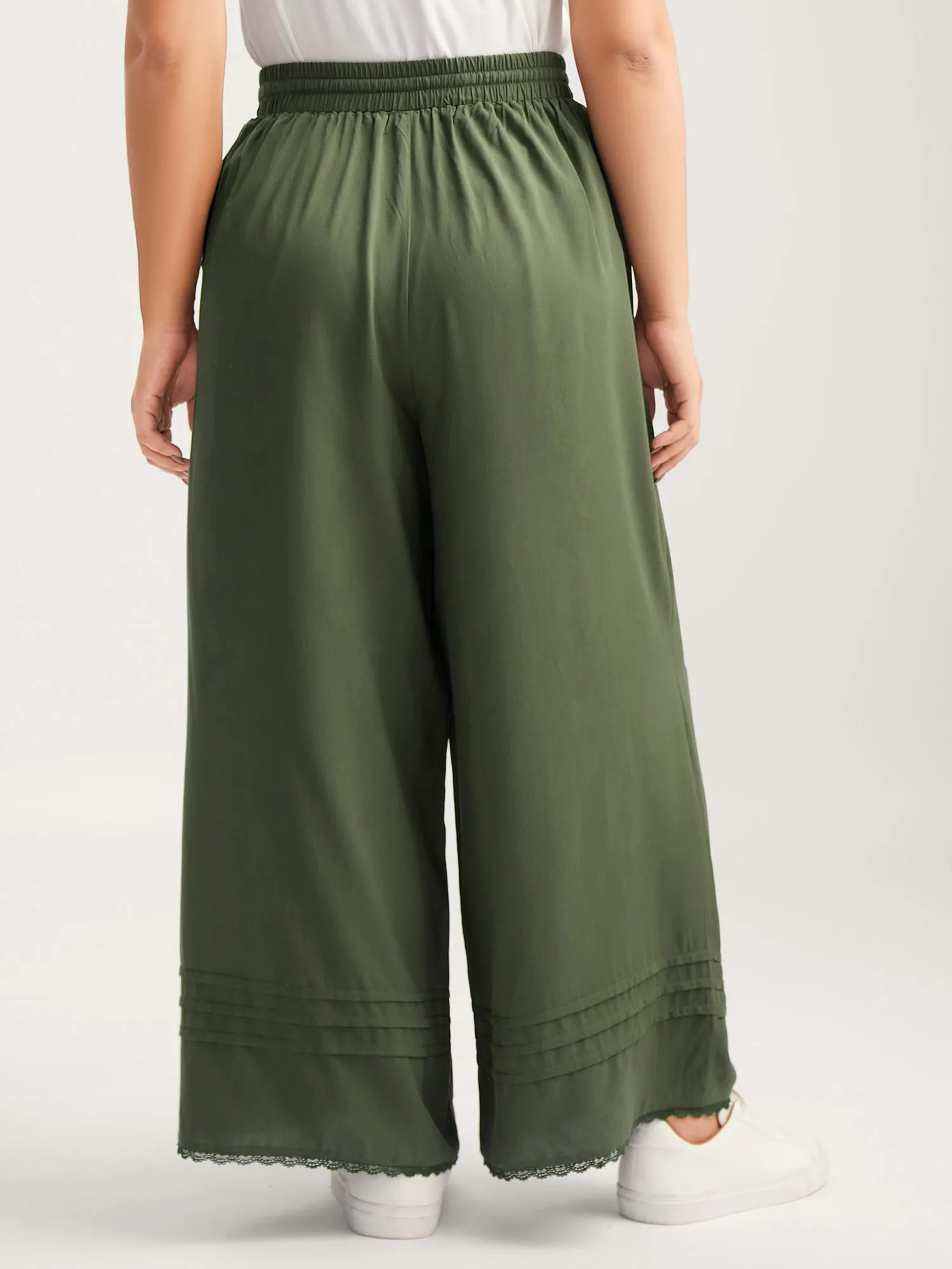 Waist Drawstring Wide-Leg Pleated Pants sold by Bloomchic product image thumbnail 4