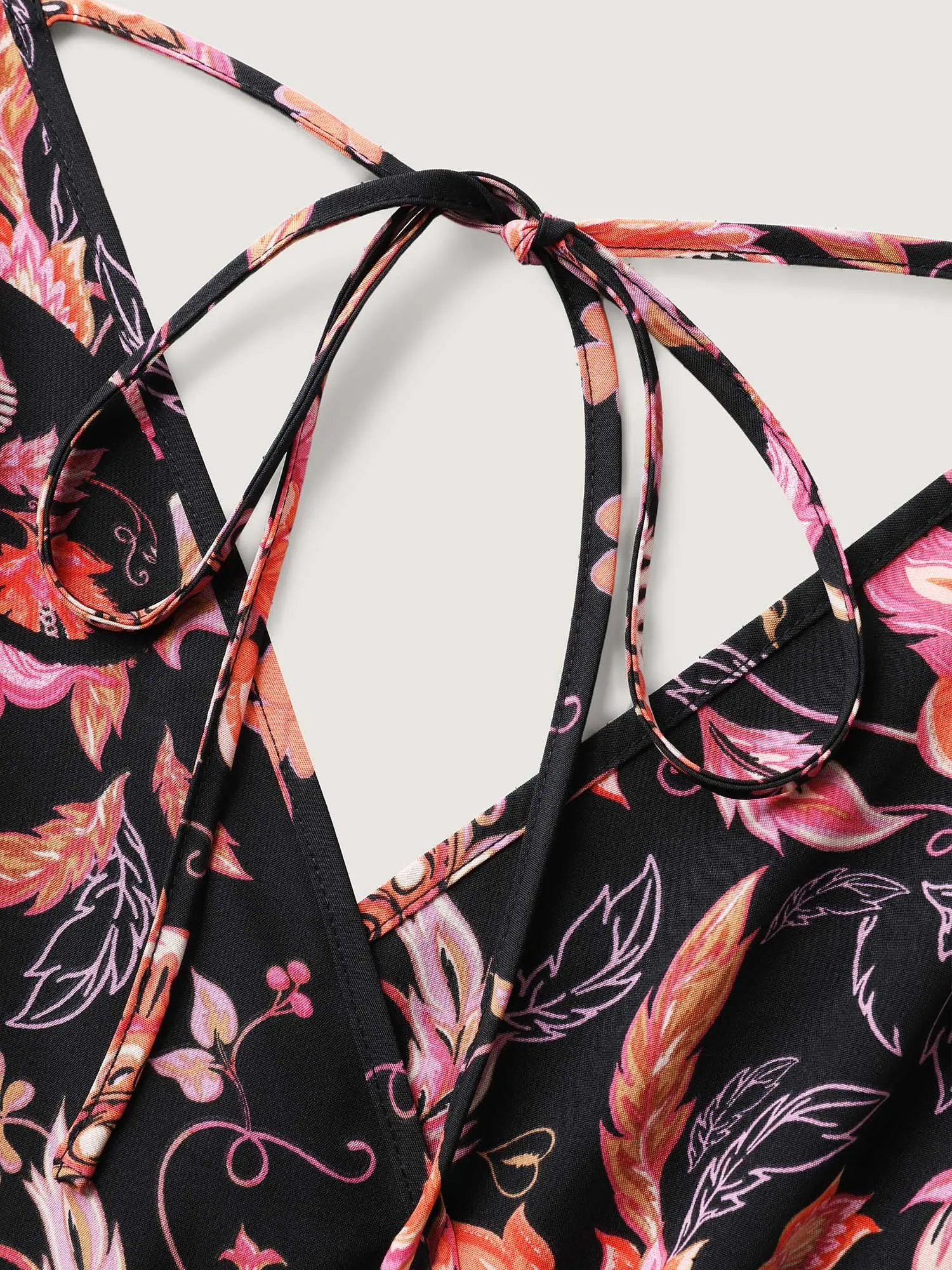 Floral Print Square Neck Pockets Jumpsuit sold by Bloomchic product image thumbnail 5