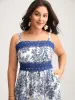 Floral Dreams Lace Spliced Tiered Midi Dress sold by Bloomchic