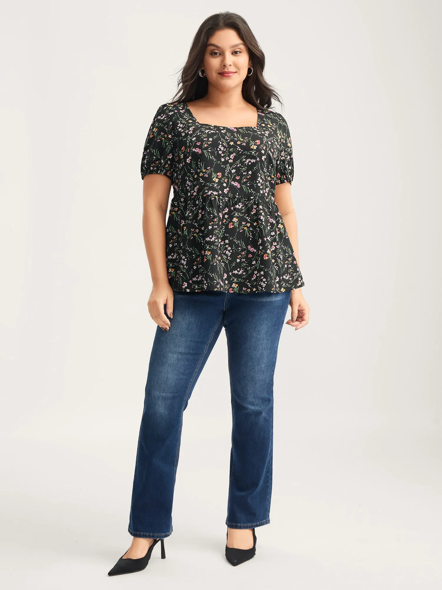 Floral Print Bow Back Detail Blouse sold by Bloomchic product image thumbnail 3