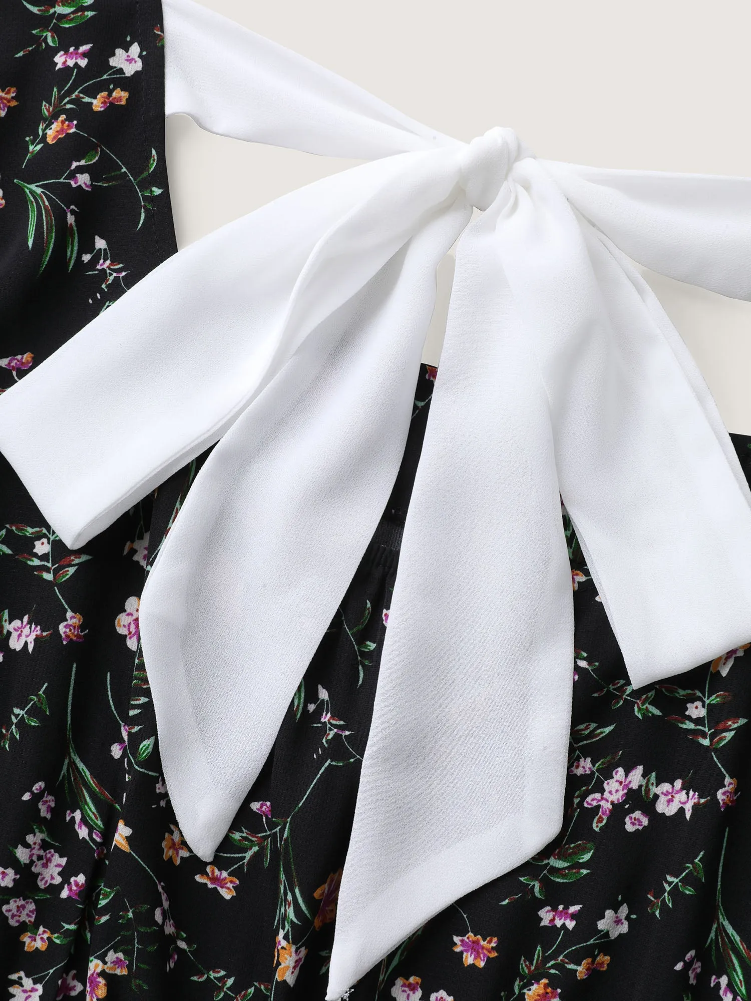 Floral Print Bow Back Detail Blouse sold by Bloomchic product image thumbnail 5