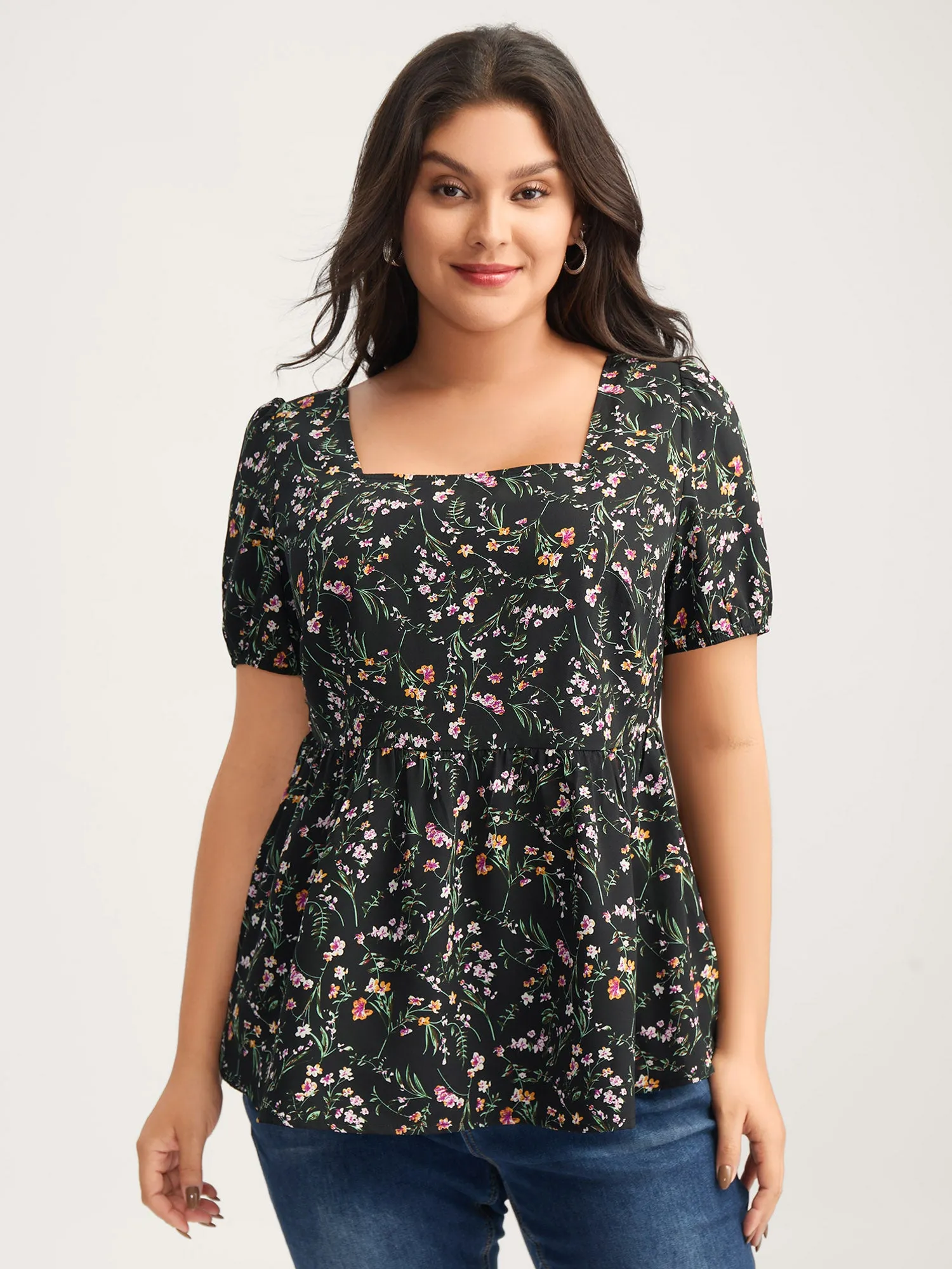 Floral Print Bow Back Detail Blouse sold by Bloomchic product image thumbnail 2