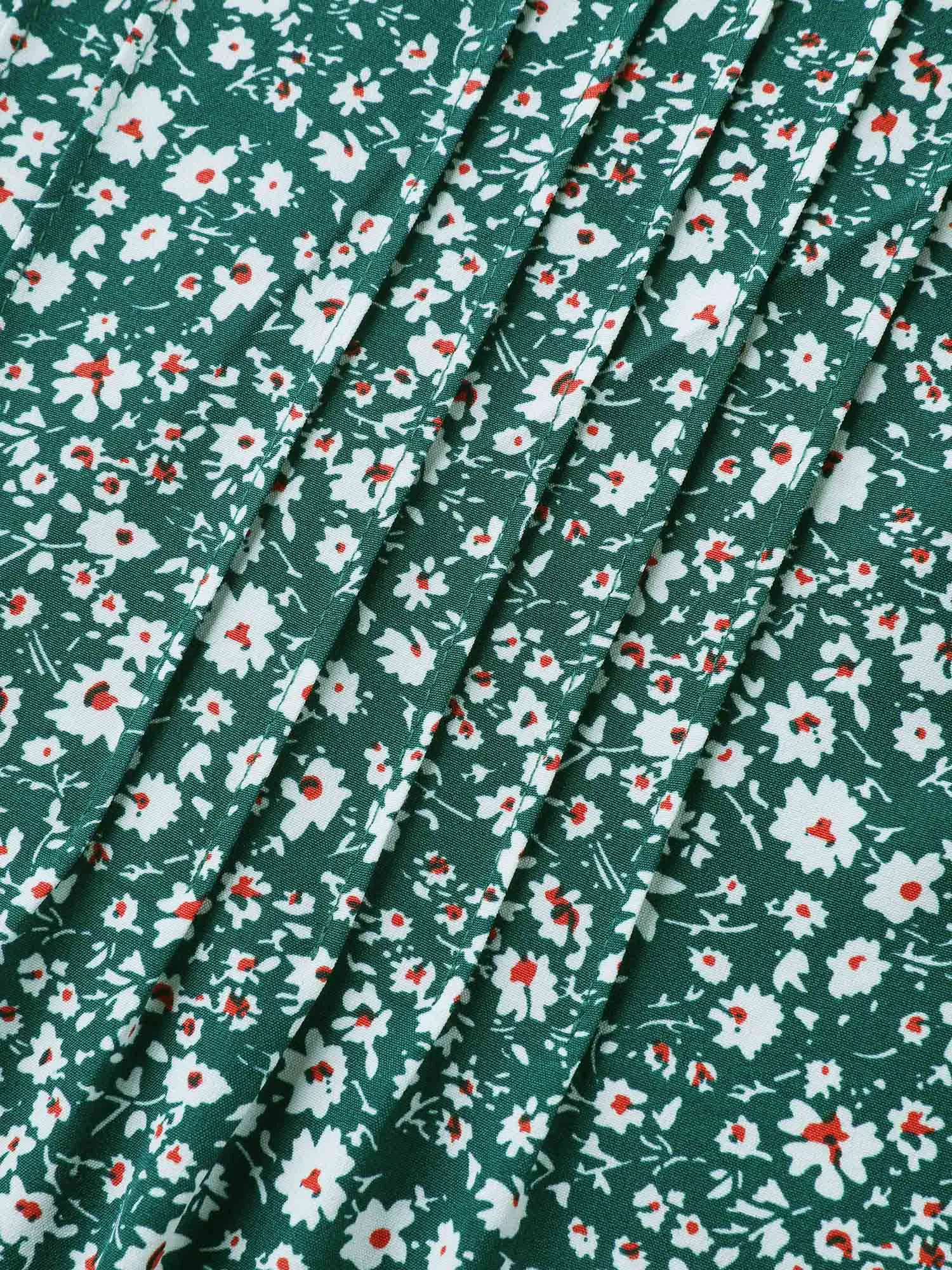 Ditsy Floral Print Lace Trim Blouse sold by Bloomchic product image thumbnail 5