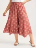 Boho Print Irregular Hem Flare Pants sold by Bloomchic