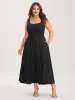 Sheer Back-Tie Plunging Neck Midi Dress sold by Bloomchic