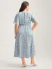 Floral Print Lace Tiered Midi Dress sold by Bloomchic