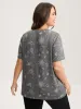 Celestial Print Crew Neck T-Shirt sold by Bloomchic