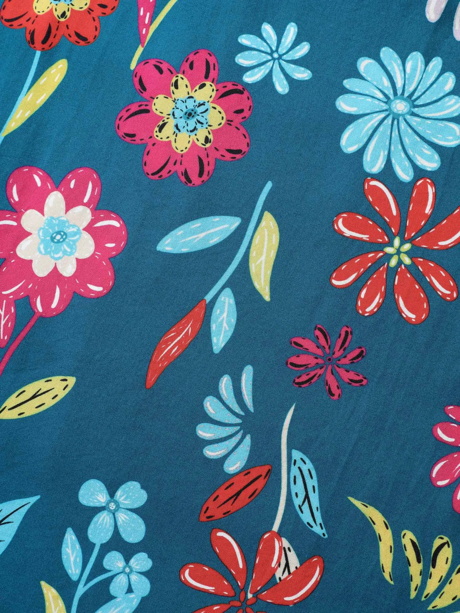 Rayon Floral Print Midi Dress sold by Bloomchic product image thumbnail 5