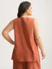 Pure Cotton Overlap Hem Co-Ord Set sold by Bloomchic