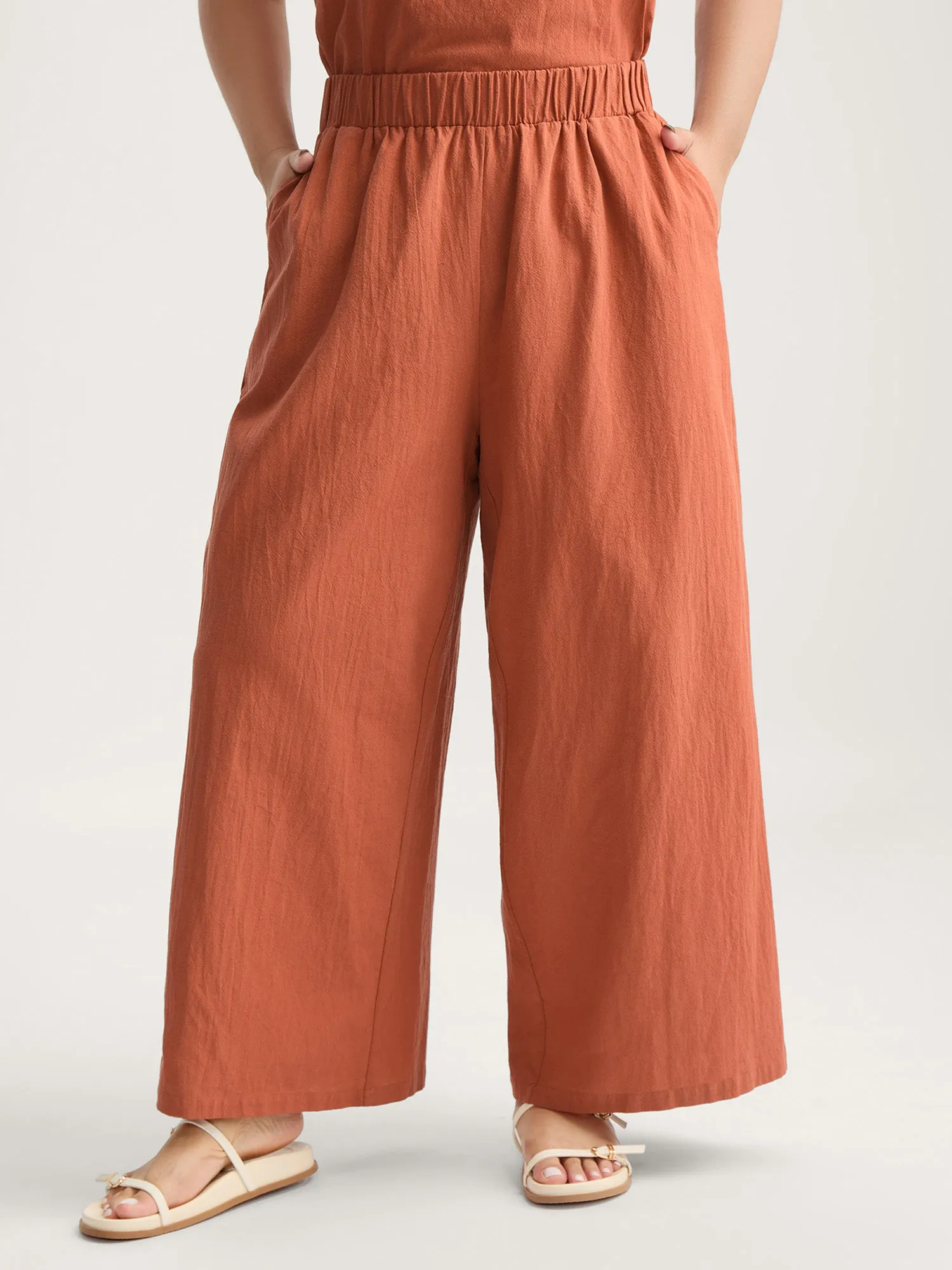 Pure Cotton Overlap Hem Co-Ord Set sold by Bloomchic product image thumbnail 3