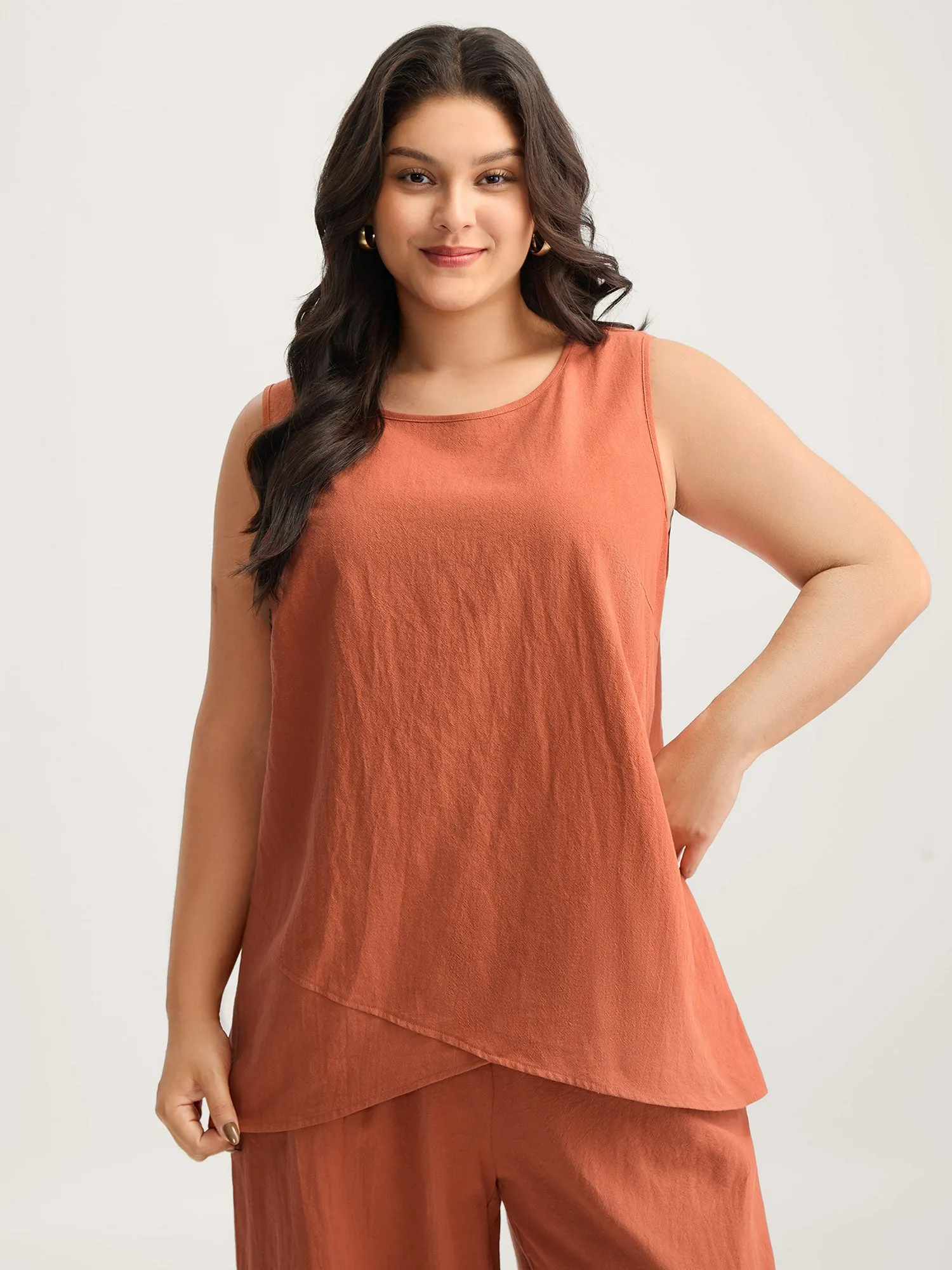 Pure Cotton Overlap Hem Co-Ord Set sold by Bloomchic product image thumbnail 2