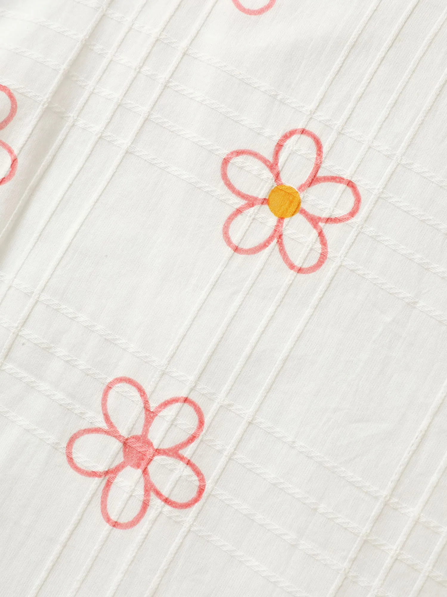 Cotton Colorful Embroidery Crisscross Solid Blouse sold by Bloomchic product image thumbnail 5