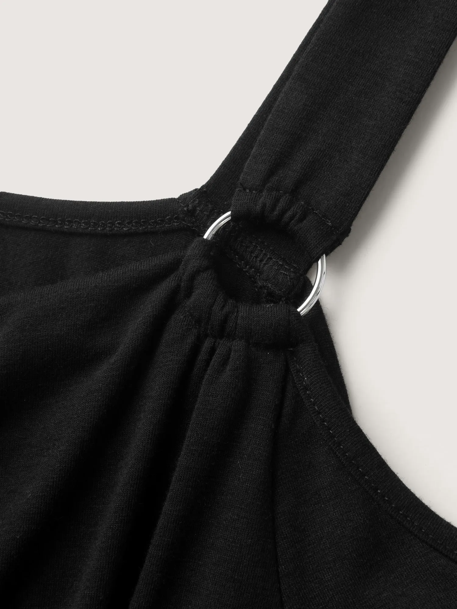 Lace Trim Cowl Neck Off-Shoulder T-Shirt sold by Bloomchic product image thumbnail 5