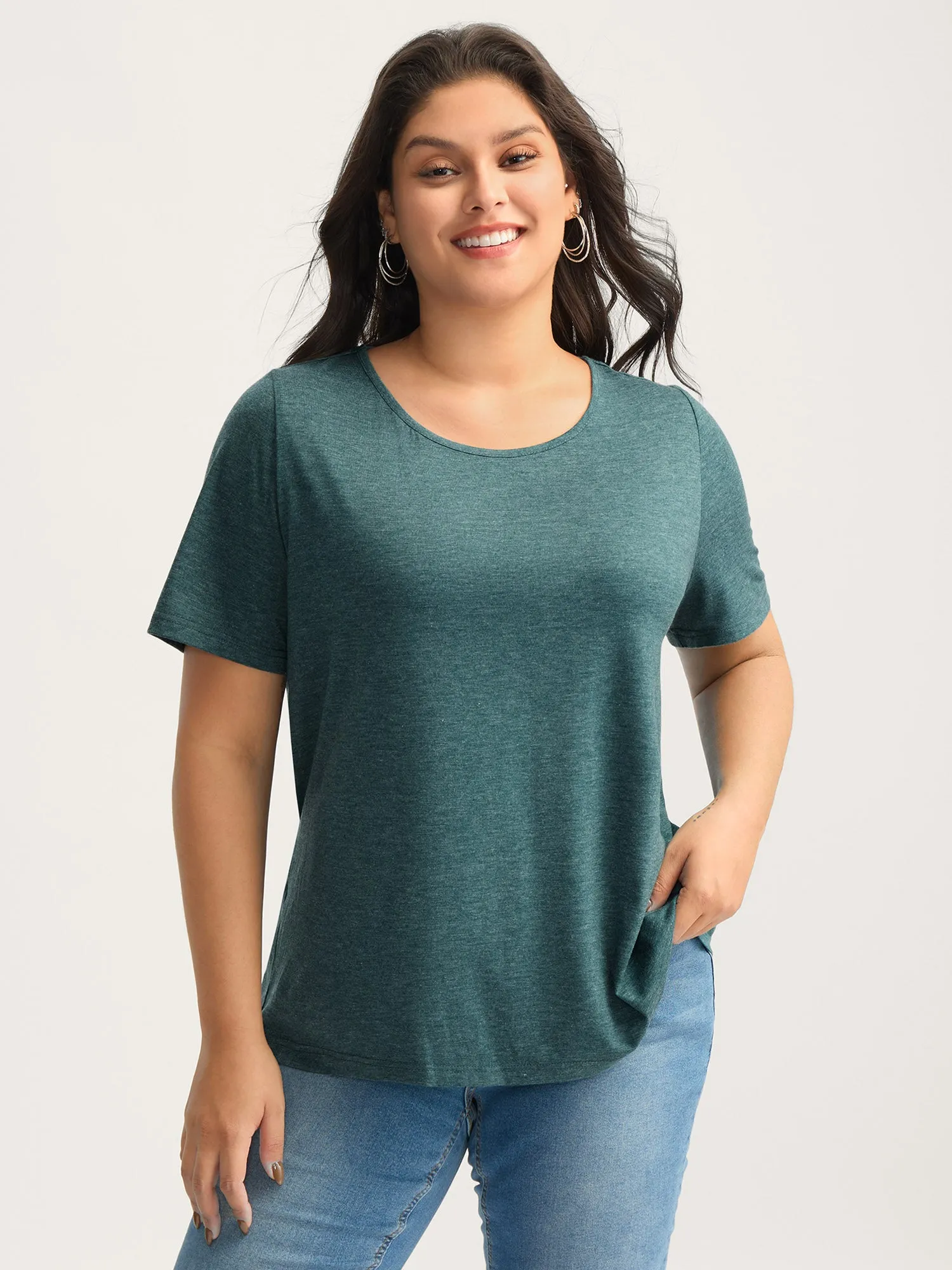 Backless Crisscross Solid T-Shirt sold by Bloomchic product image thumbnail 3