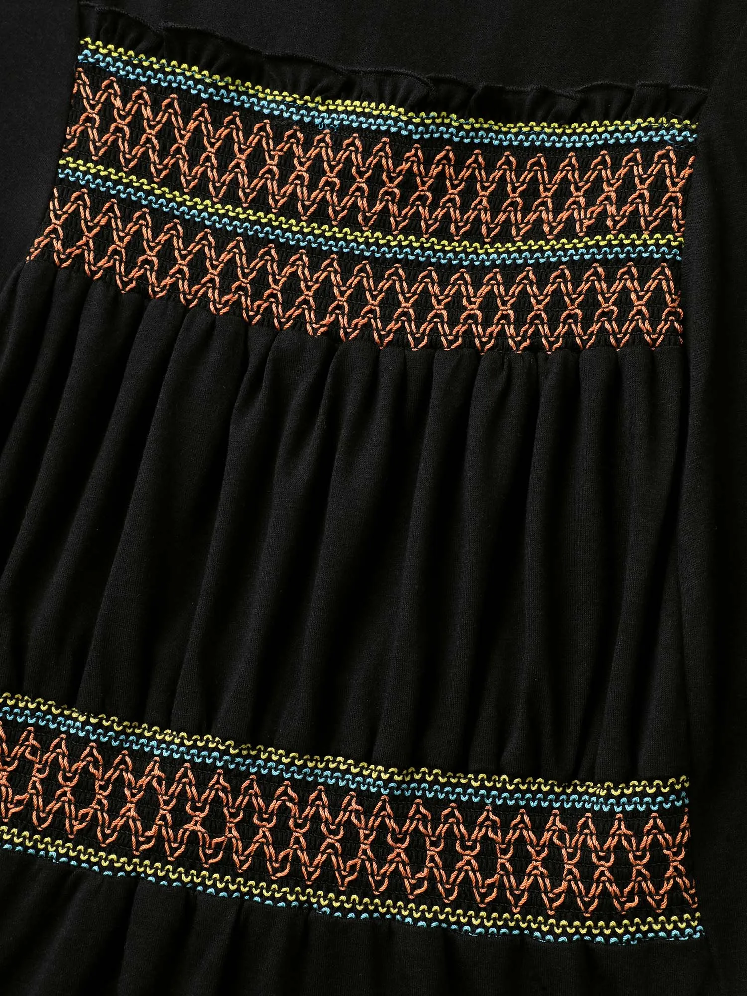 Colorful Shirred Detail Offsleeves Tank Top sold by Bloomchic product image thumbnail 5