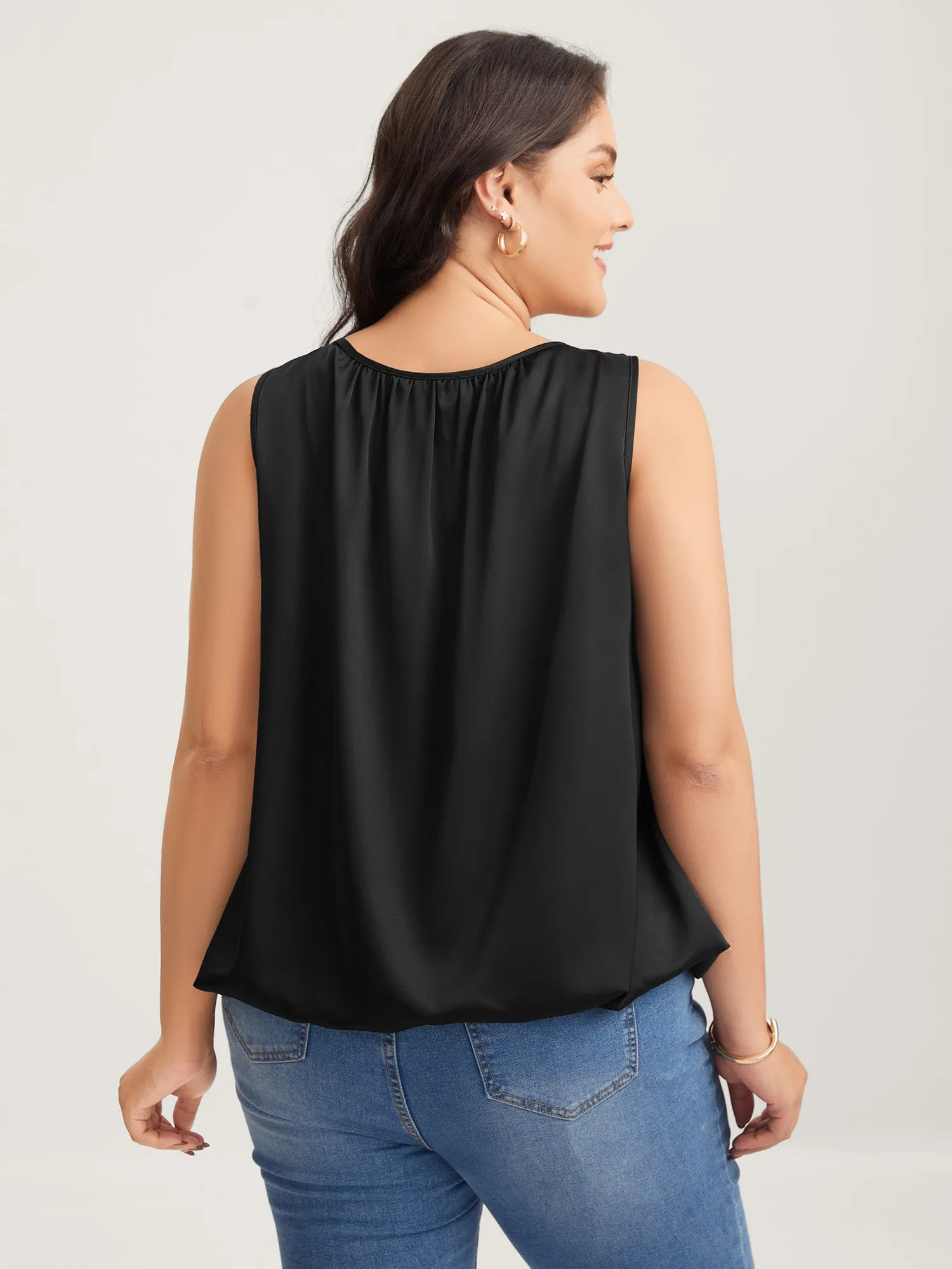 Shimmery Pleated Relaxed Fit Top sold by Bloomchic product image thumbnail 4