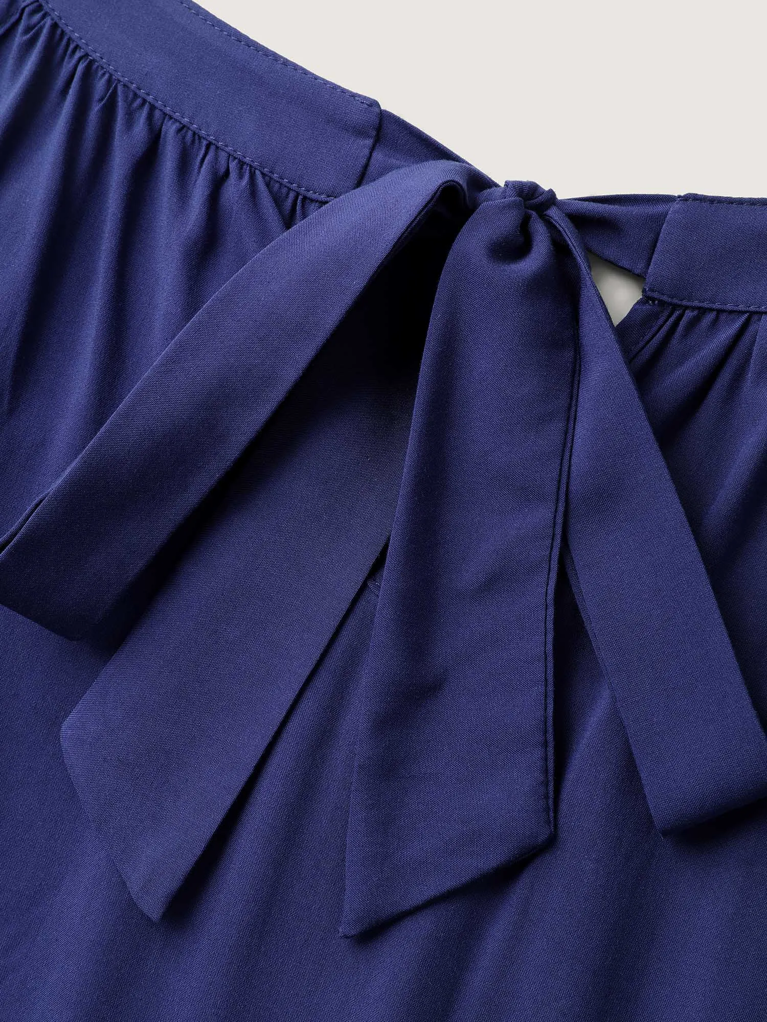 Ruffled Tiered A-Line Tie Midi Dress sold by Bloomchic product image thumbnail 5