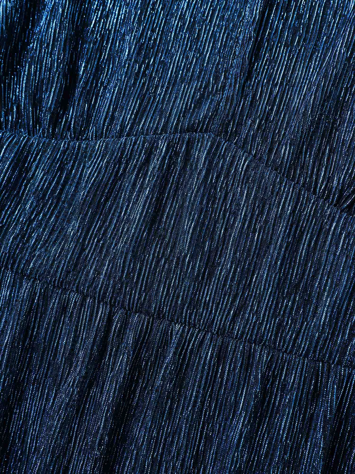 Shimmery Silk Cinched-Waist Midi Dress sold by Bloomchic product image thumbnail 5