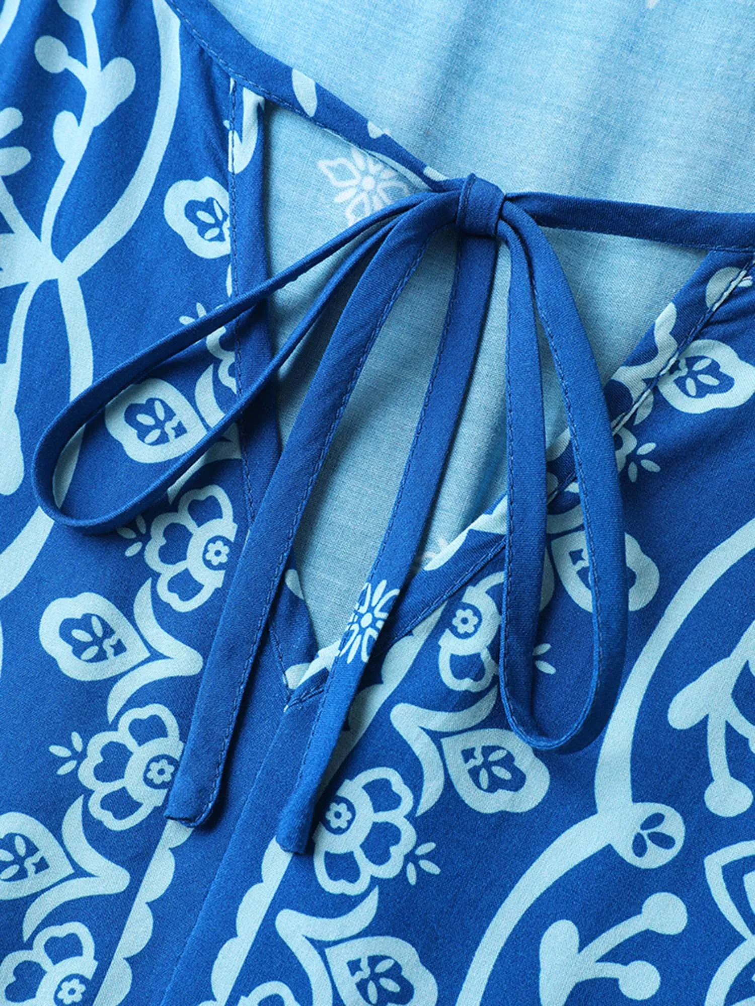 Stretchy Waist Boho Print Midi Dress sold by Bloomchic product image thumbnail 5