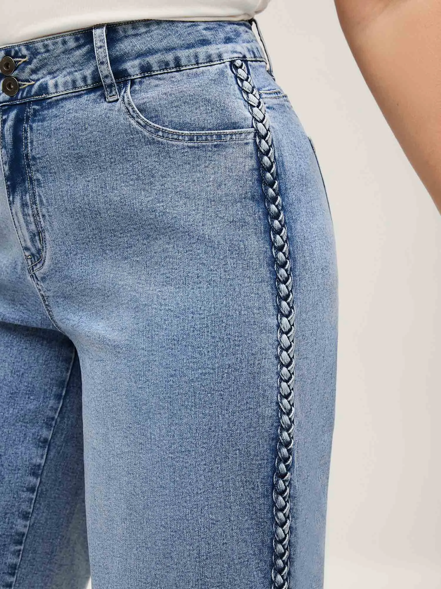 Classic Cut Wide-Leg Crop Jeans sold by Bloomchic product image thumbnail 5