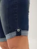Rolled Hem Skinny-Fit Denim Shorts sold by Bloomchic