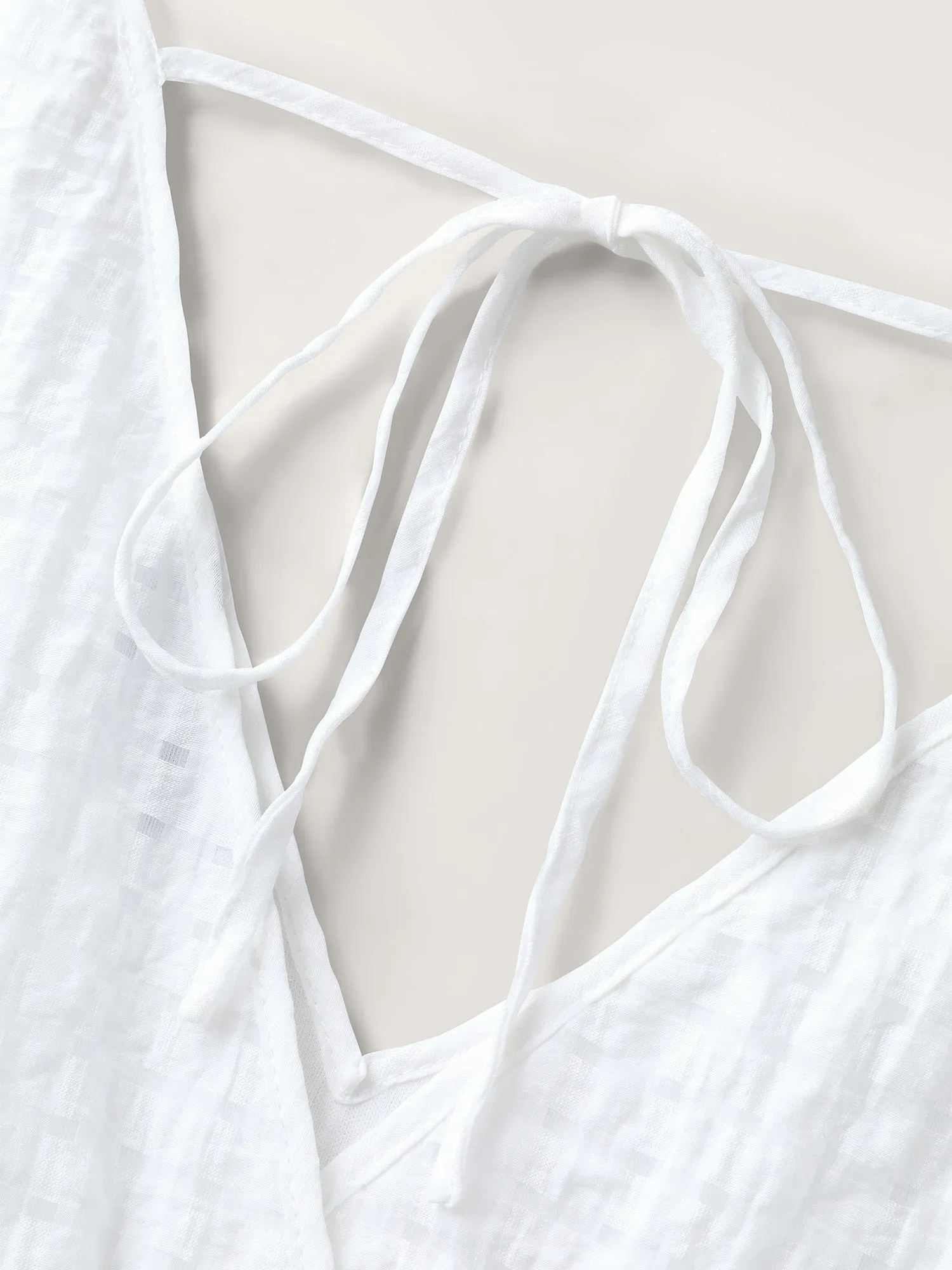 Floral Color Contrast Shirred Jumpsuit sold by Bloomchic product image thumbnail 5