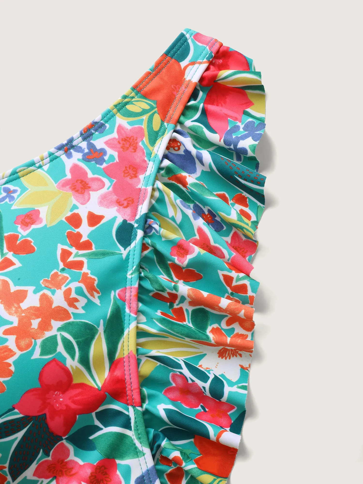 Anti-Float Tie Ruffled Floral Swim Dress sold by Bloomchic product image thumbnail 5