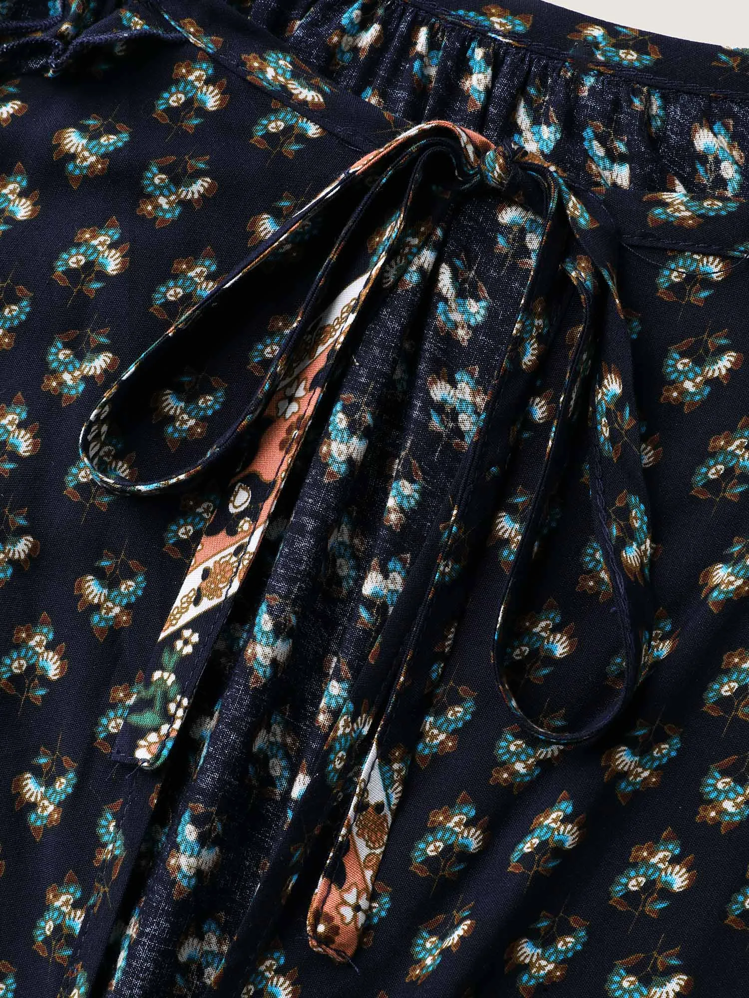 Rayon Off-Shoulder Stretchy Boho Romper sold by Bloomchic product image thumbnail 5