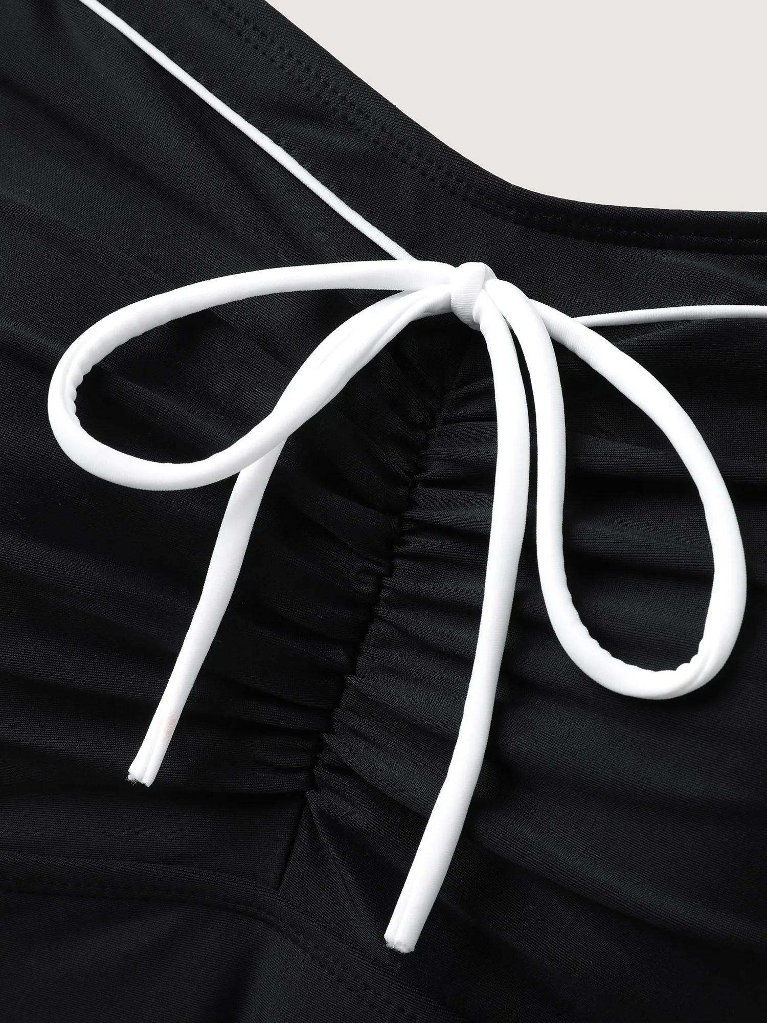 Lace Bow-Tie Color Contrast Swim Top sold by Bloomchic product image thumbnail 5