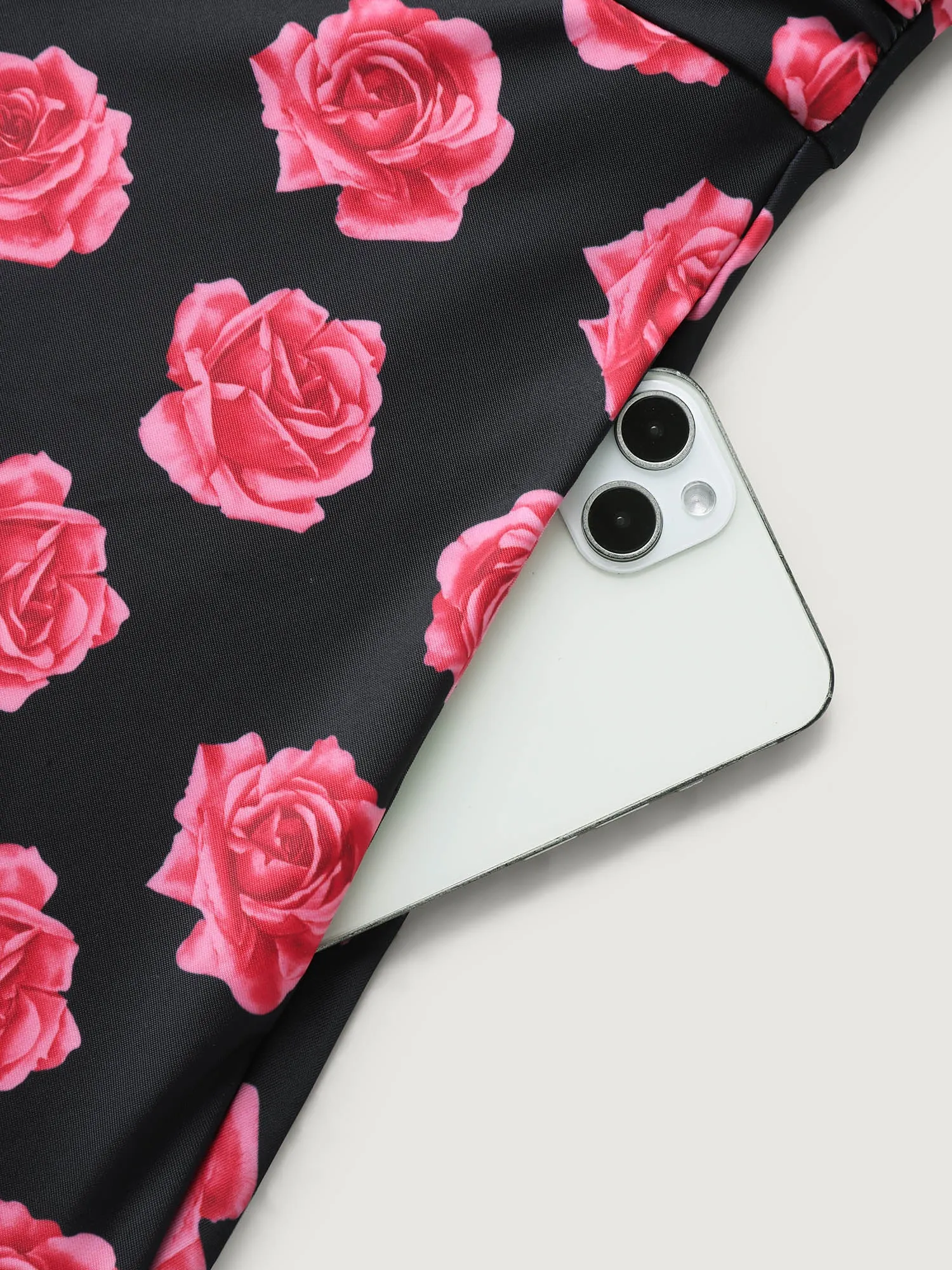 Anti-Float Tie Rosy Print Swim Dress sold by Bloomchic product image thumbnail 5