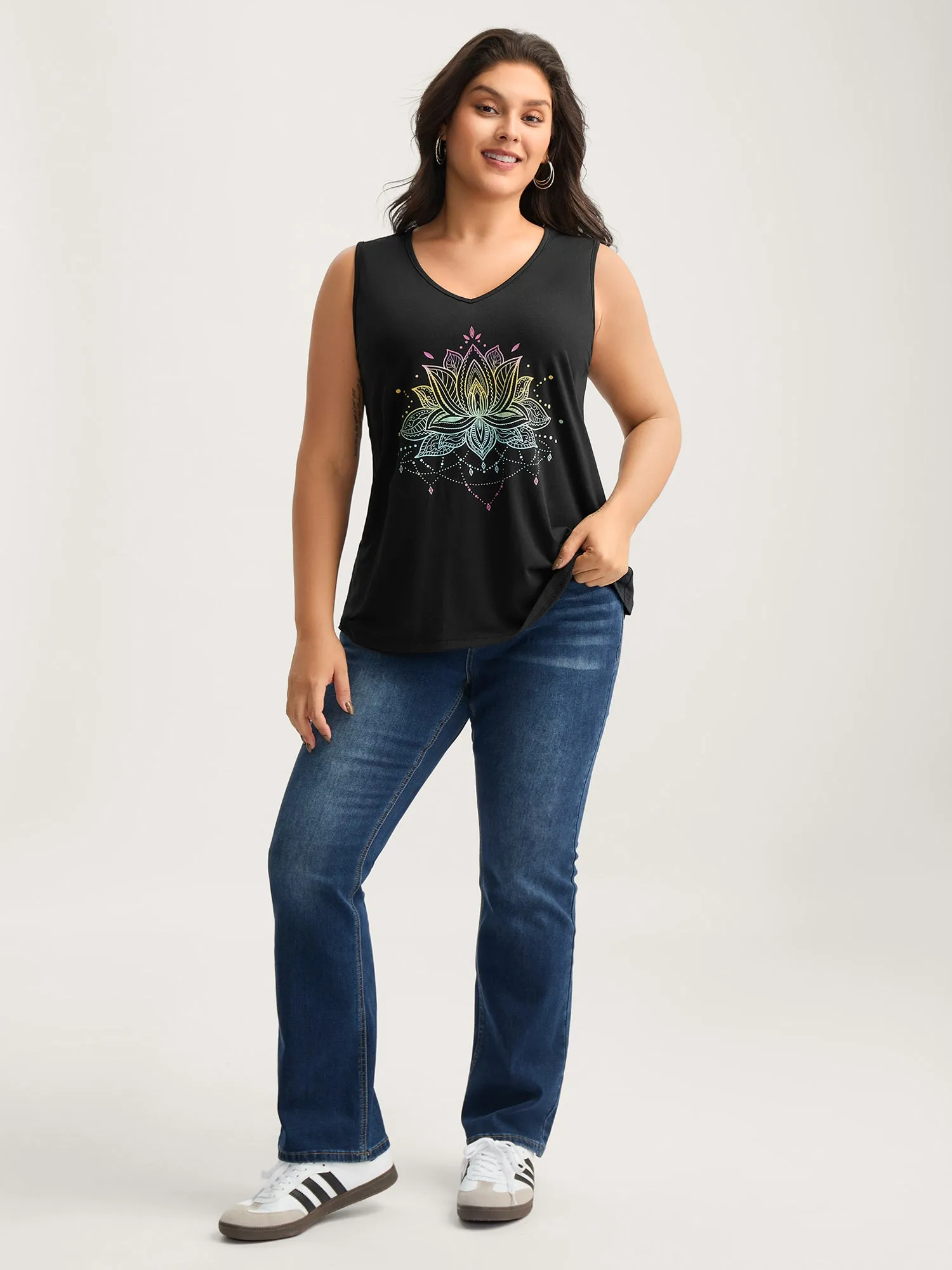 Calming Vibes Solid Tank Top sold by Bloomchic product image thumbnail 3