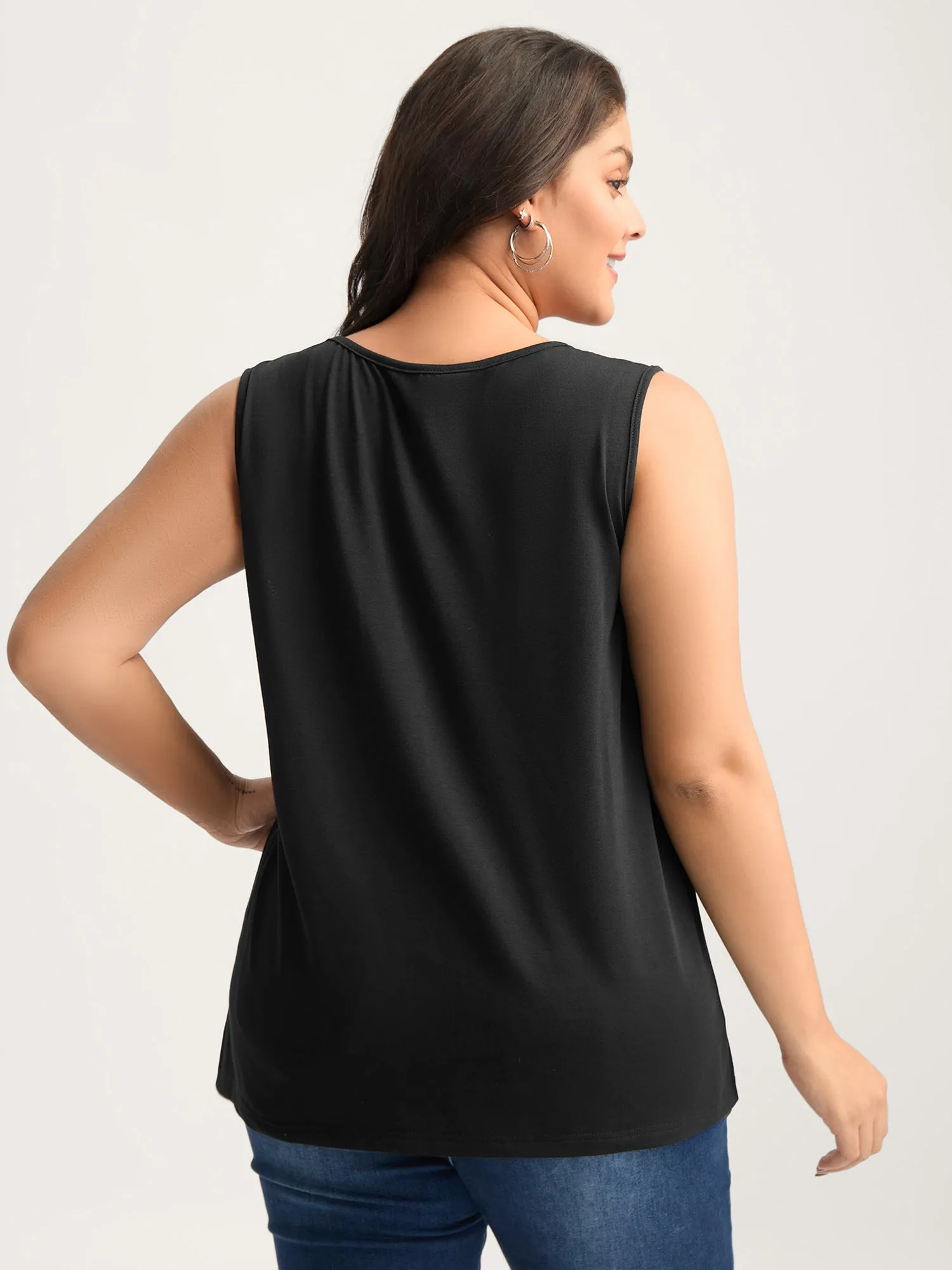 Calming Vibes Solid Tank Top sold by Bloomchic product image thumbnail 4