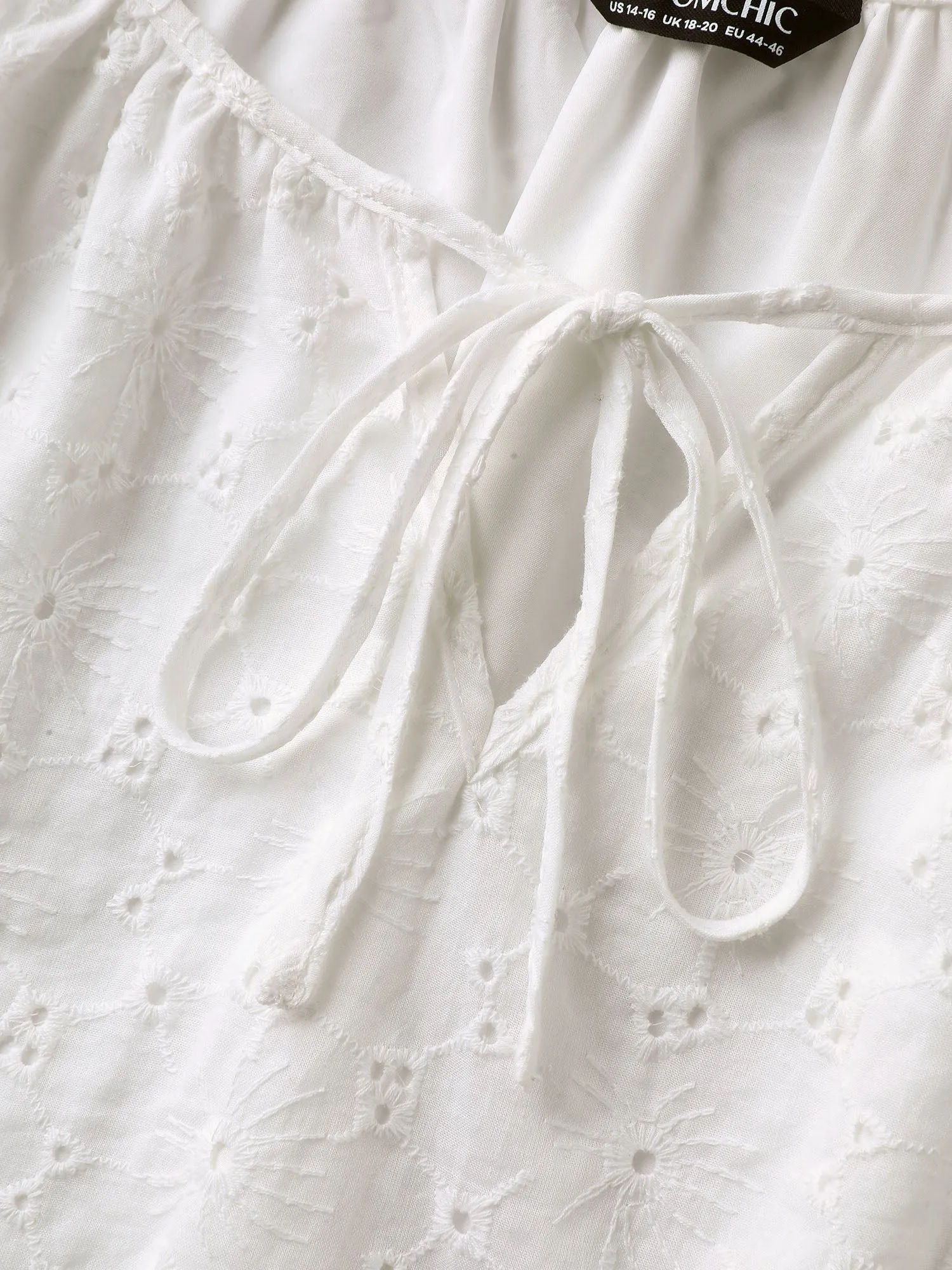 Pure Cotton Eyelet Texture Blouse sold by Bloomchic product image thumbnail 5