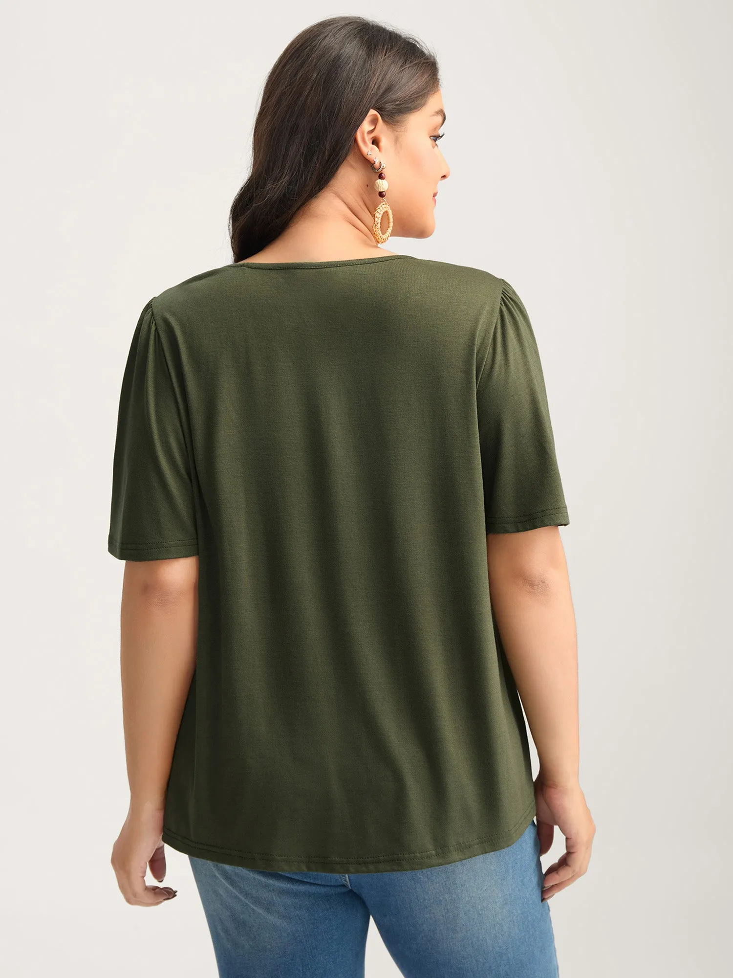 Geometric Embroidery Neck-Tie Top sold by Bloomchic product image thumbnail 4