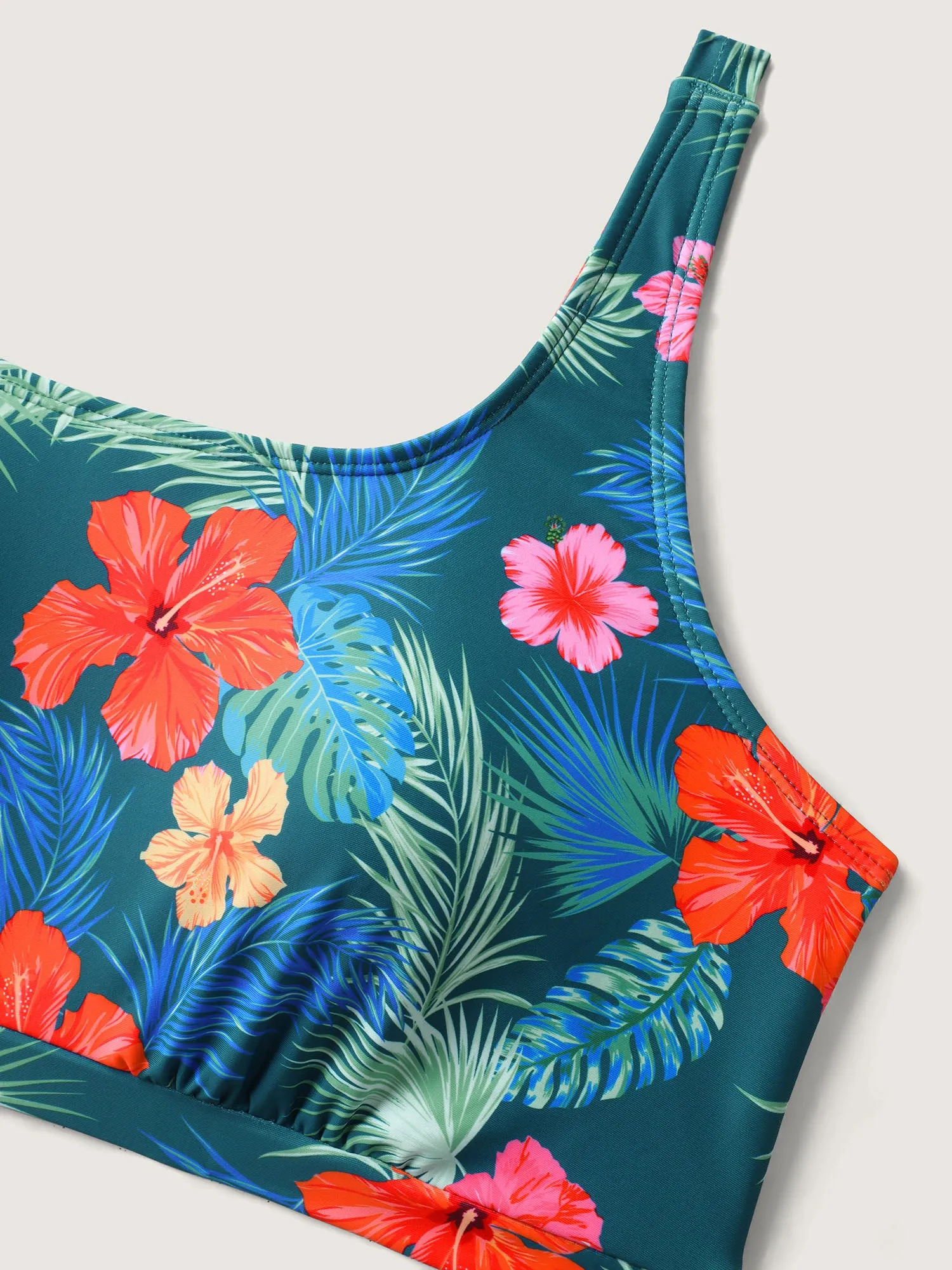 Two-Piece Tropical Print Swim Top sold by Bloomchic product image thumbnail 5