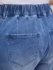 Stretch No-Gap Elastic Waist Jeans sold by Bloomchic