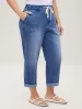 Stretch No-Gap Elastic Waist Jeans sold by Bloomchic