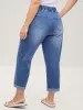 Stretch No-Gap Elastic Waist Jeans sold by Bloomchic