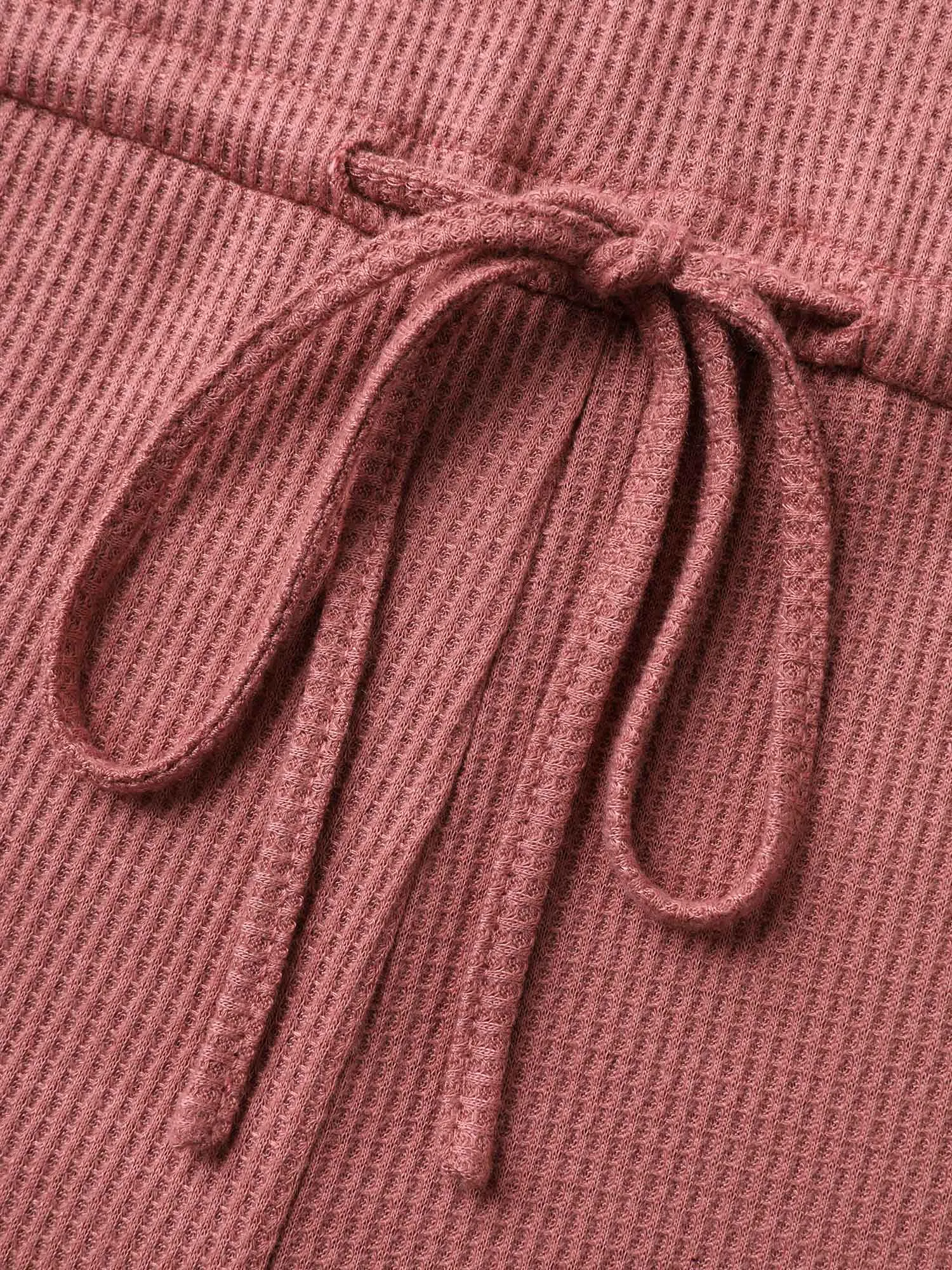 Textured Stretchy Waist Pockets Sleep Romper sold by Bloomchic product image thumbnail 5