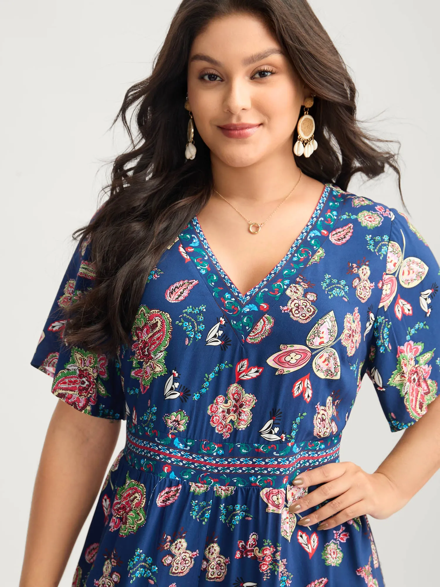 Rayon Tropical Vibes Pockets Jumpsuit sold by Bloomchic product image thumbnail 2