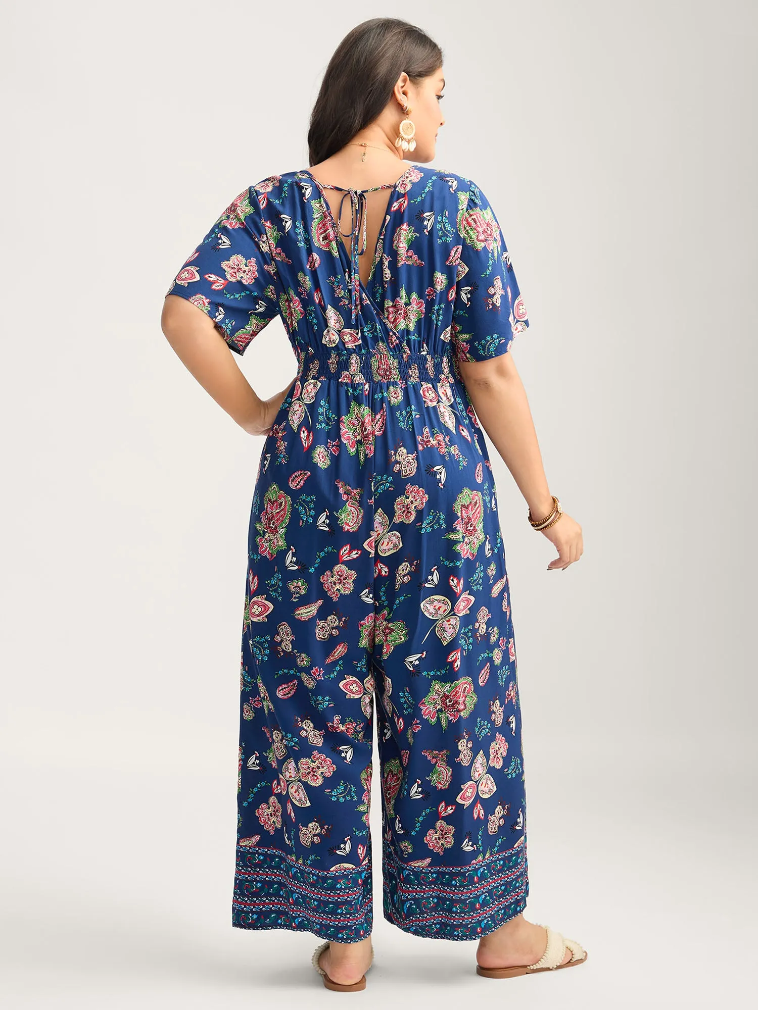 Rayon Tropical Vibes Pockets Jumpsuit sold by Bloomchic product image thumbnail 4