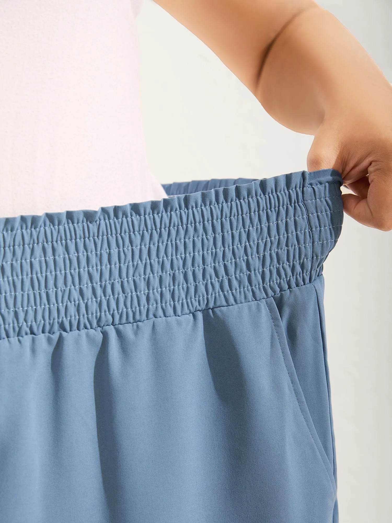 Petal Hem Slit Wide-Leg Pants sold by Bloomchic product image thumbnail 4