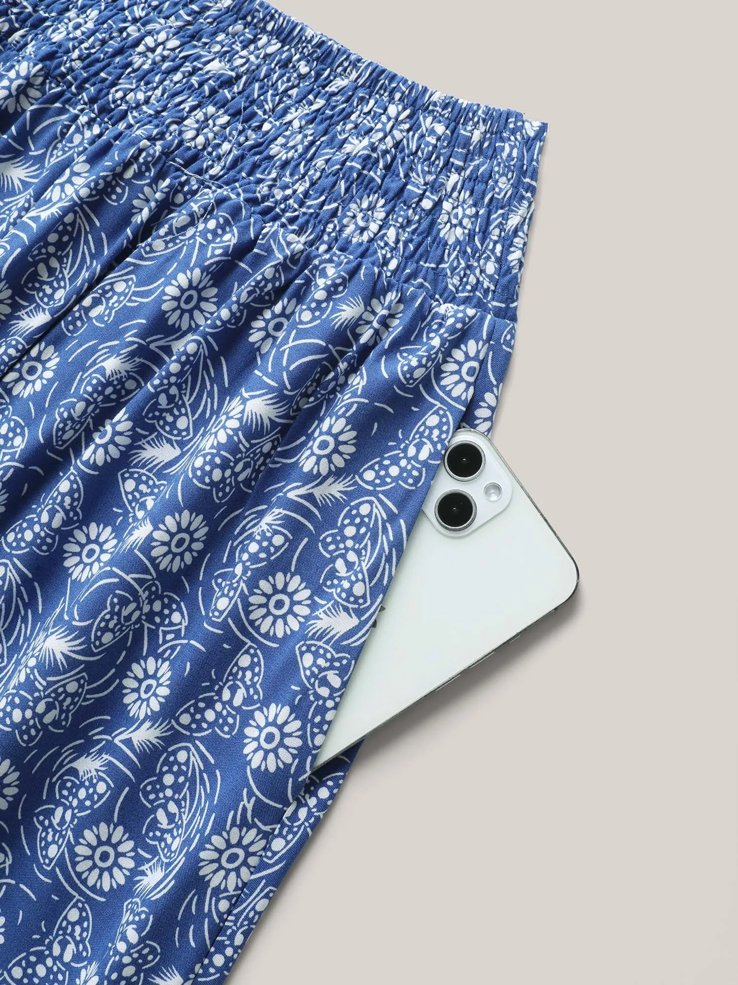 Floral Patchwork Tiered Maxi Skirt sold by Bloomchic product image thumbnail 5