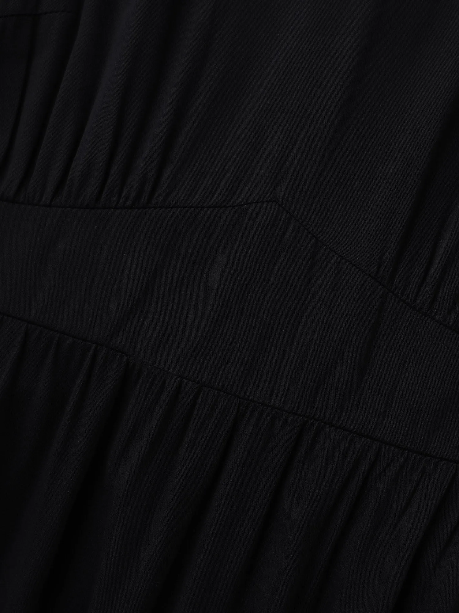 Rayon Floral Hem Cinched-Waist Midi Dress sold by Bloomchic product image thumbnail 5