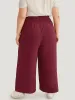 Button Detail Shirred Wide Leg Pants sold by Bloomchic