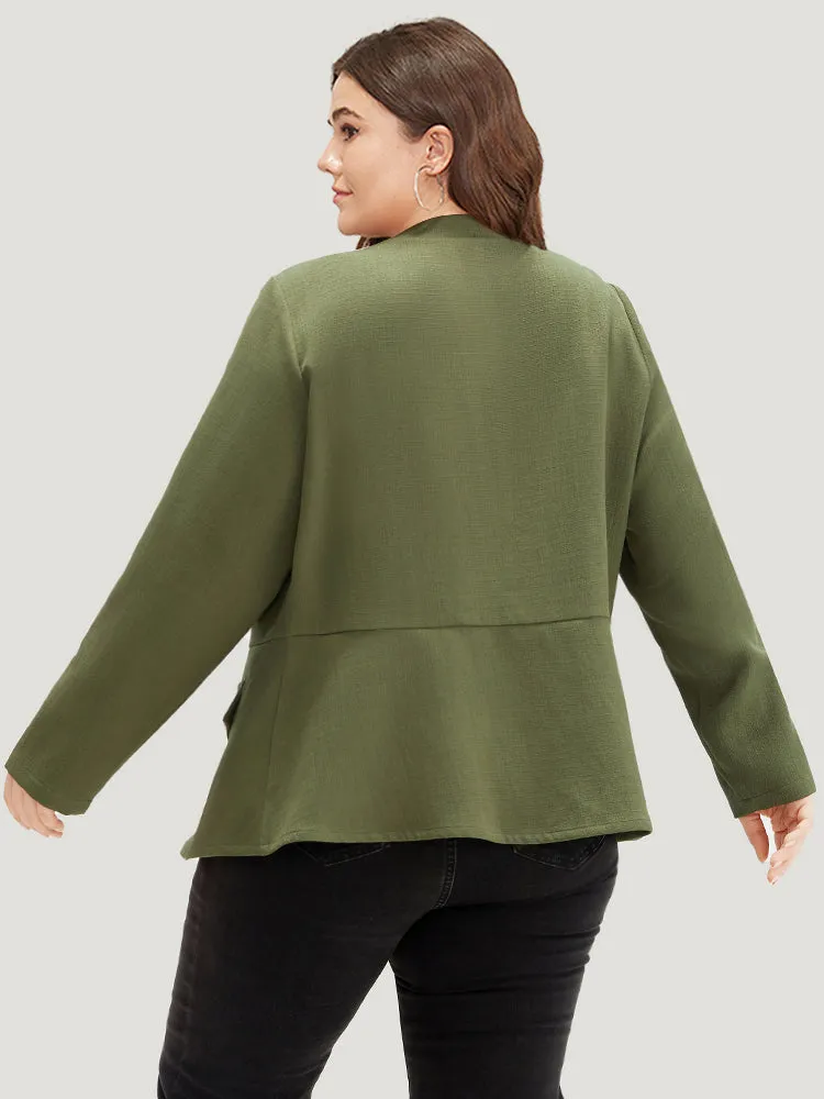 Plain Double Breasted Pocket Coat sold by Bloomchic product image thumbnail 2