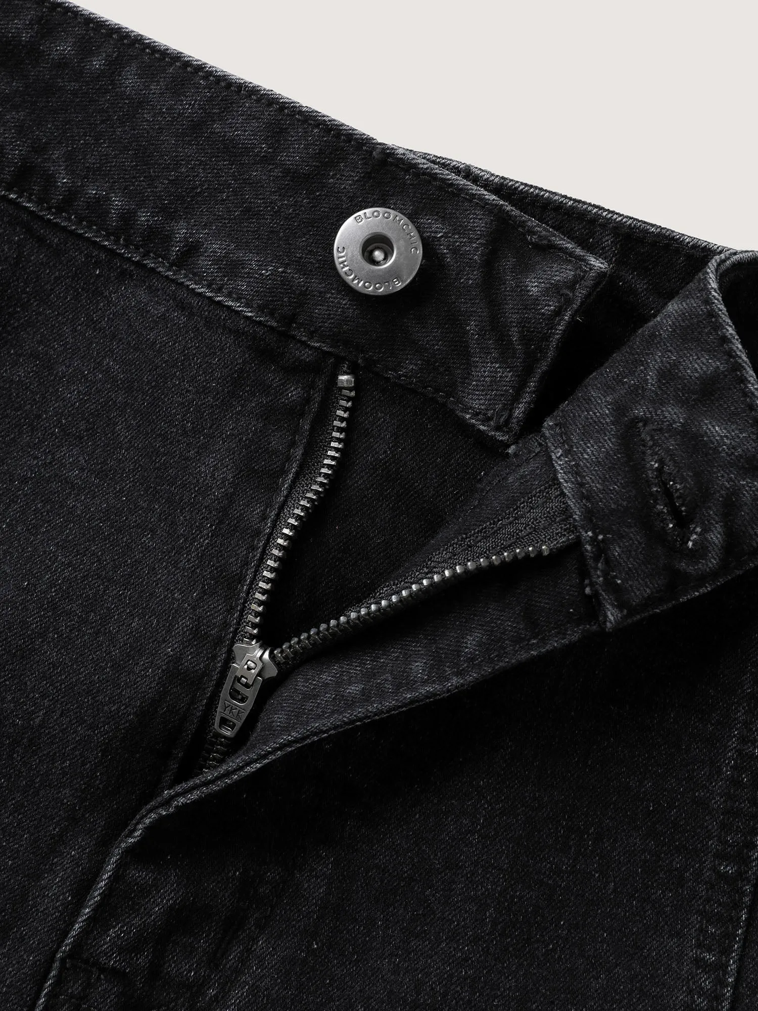 A-Line Pockets Midi Denim Skirt sold by Bloomchic product image thumbnail 5