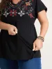 Color Floral Embroidery Lace Knit Top sold by Bloomchic