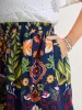 Multi-Color Floral Pockets Midi Skirt sold by Bloomchic