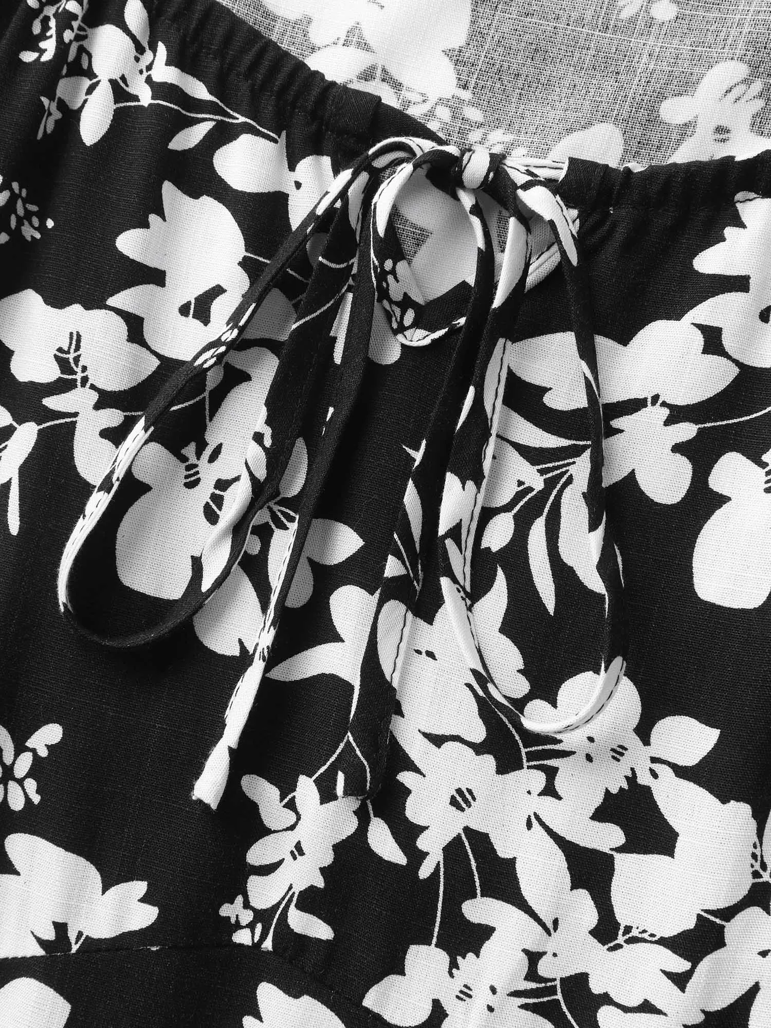 Floral Print Neck Tie Midi Dress sold by Bloomchic product image thumbnail 5